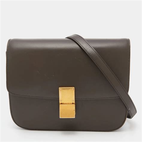 olive green celine bag|celine handbags green.